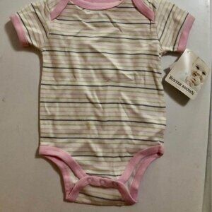 Pink Striped Onesie